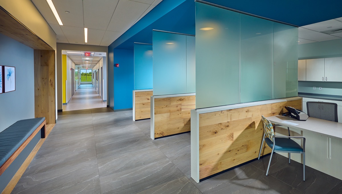 LBJI Crown Point — patient check-in stations