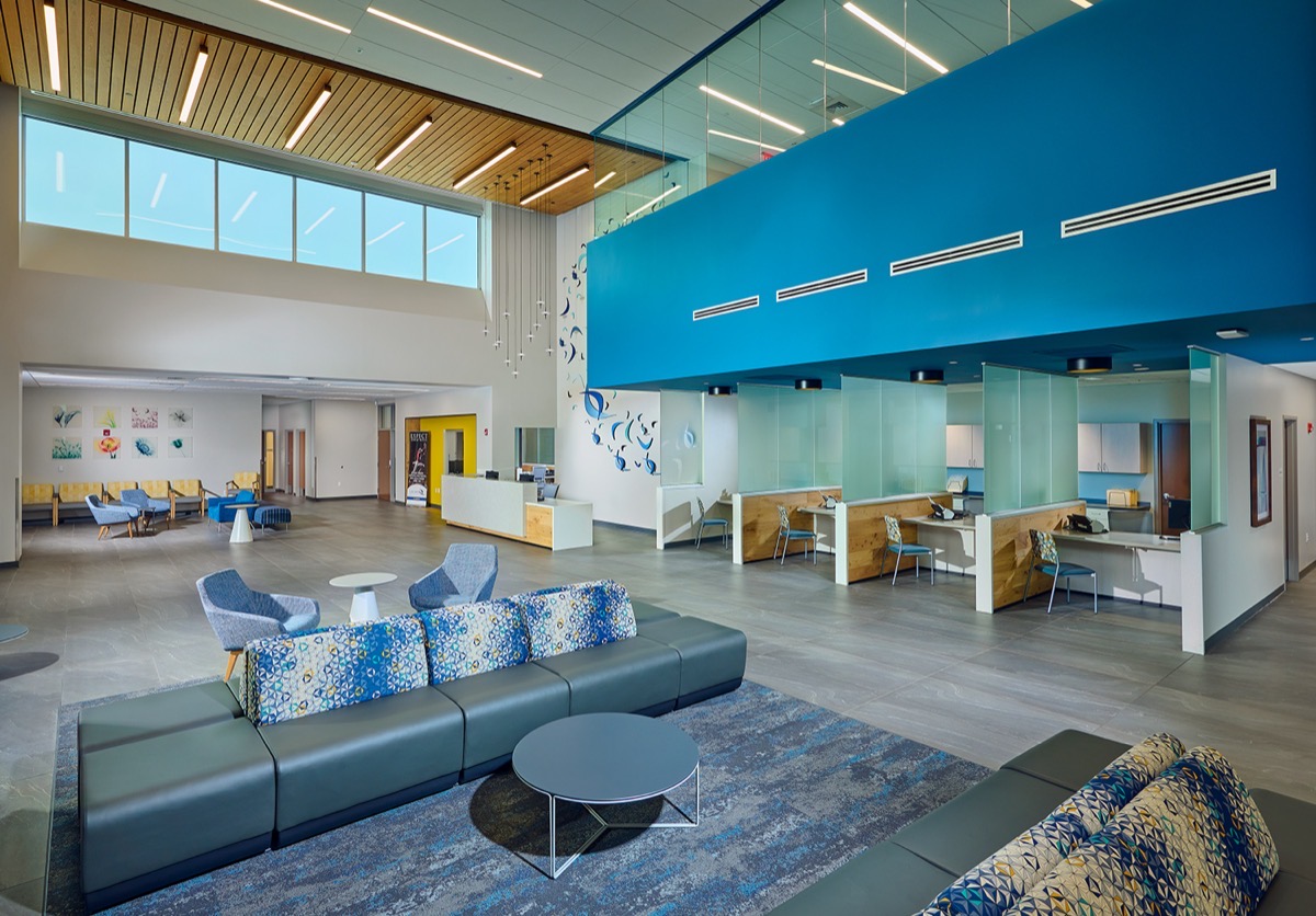 LBJI Crown Point — main lobby and reception